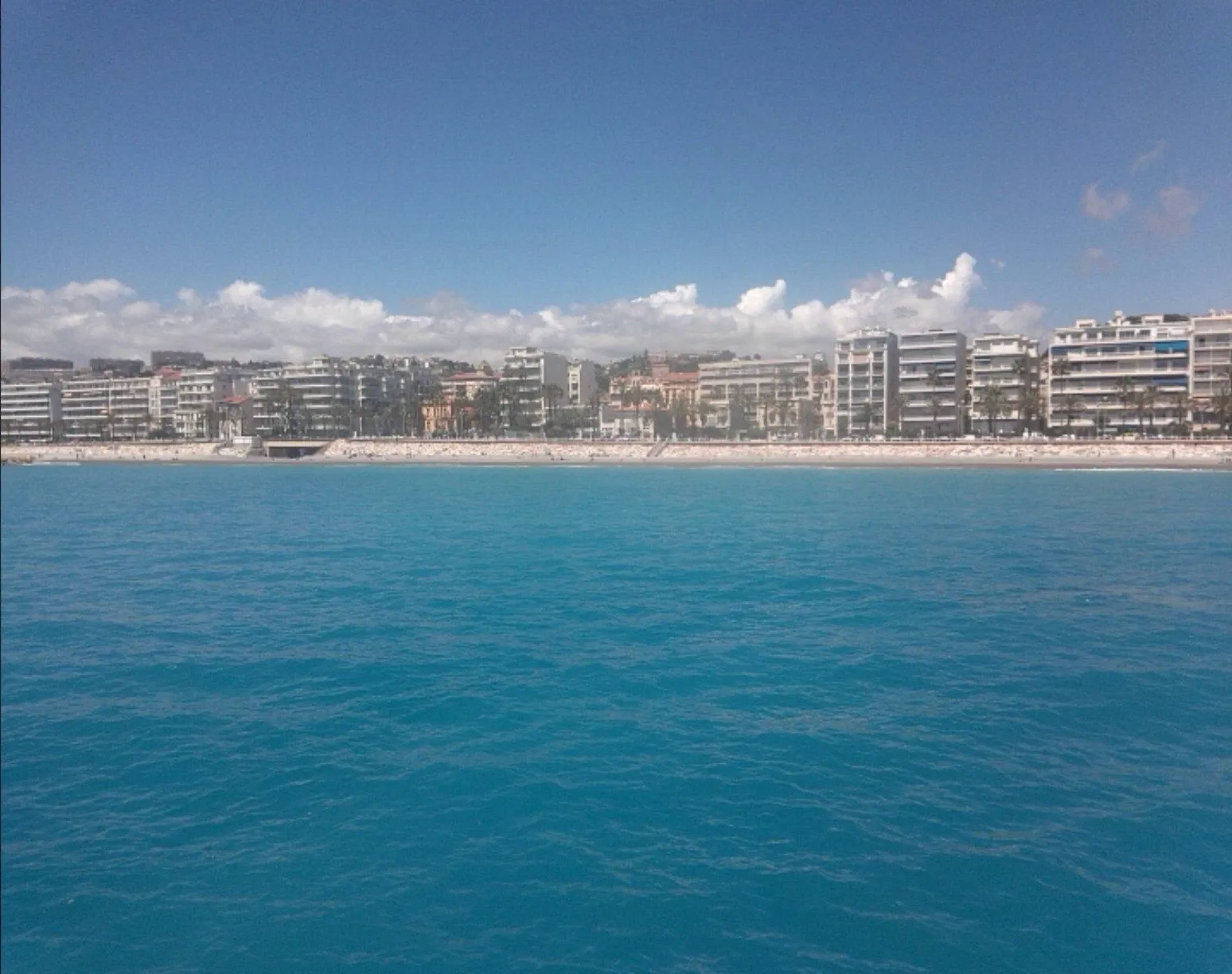 Coastal water off Nice photographed during the field campaign
